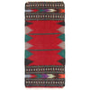 Table Sheet Runner Rug Handmade Multi Curvilinear 5' Runner