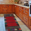 Table Sheet Runner Rug Handmade Multi Curvilinear 5' Runner