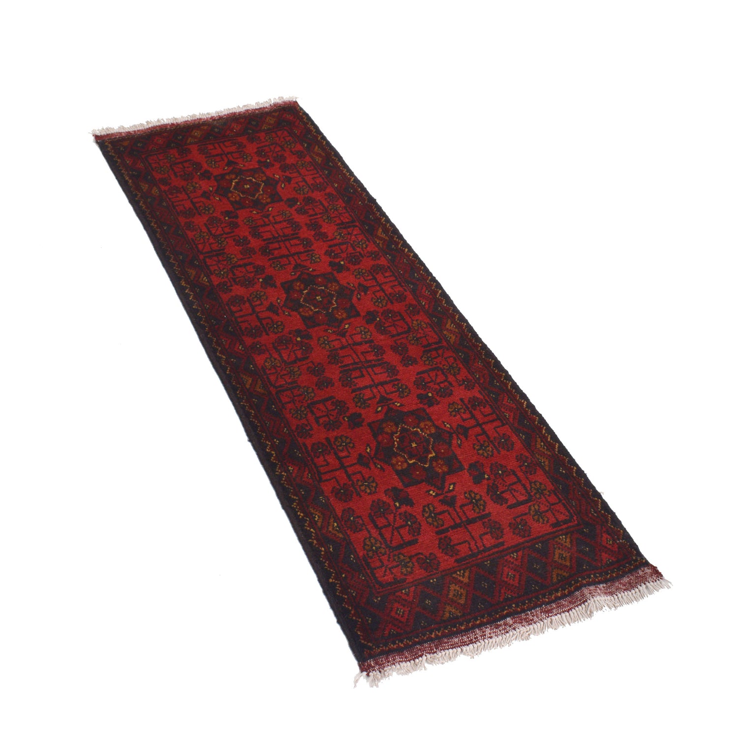 Khal Mohammadi Rug Handmade Red 5' Runner