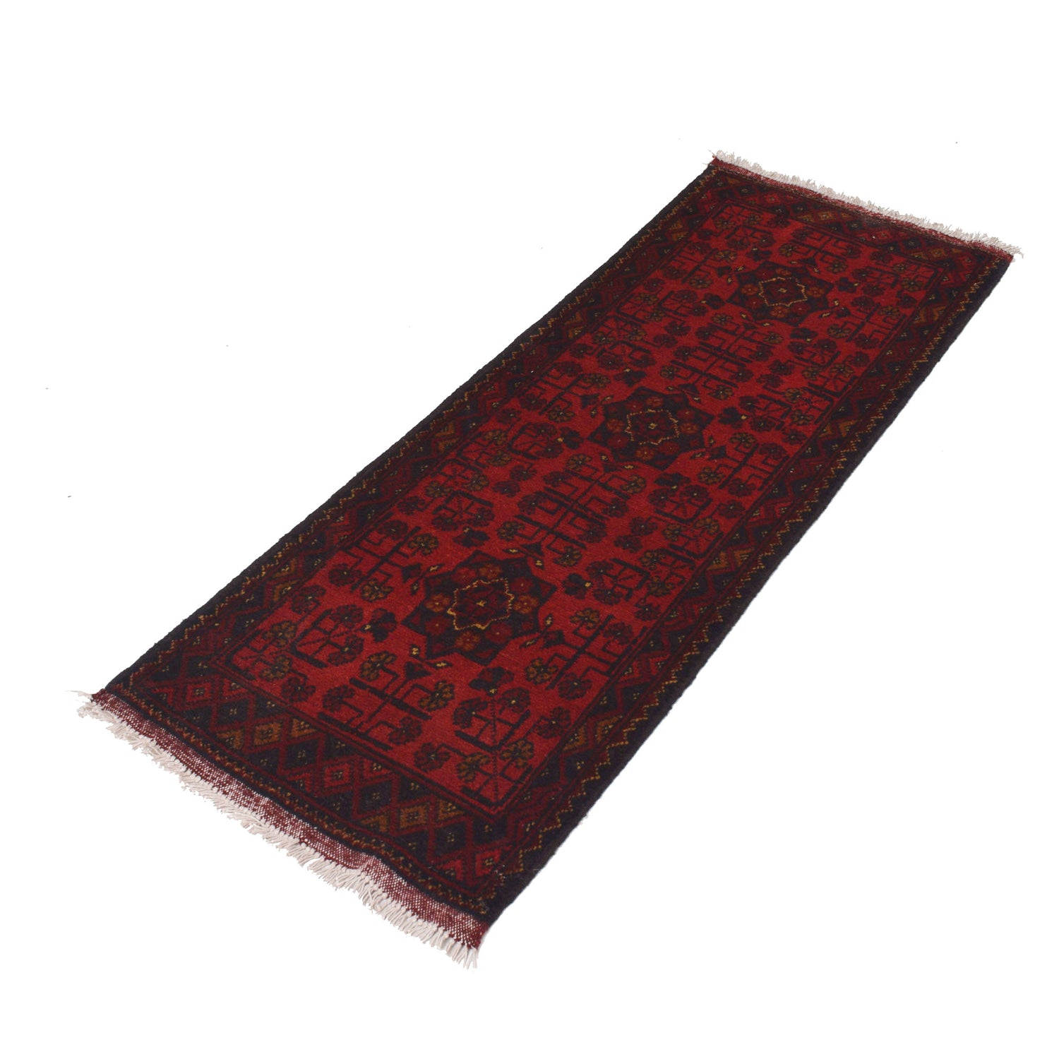 Khal Mohammadi Rug Handmade Red 5' Runner