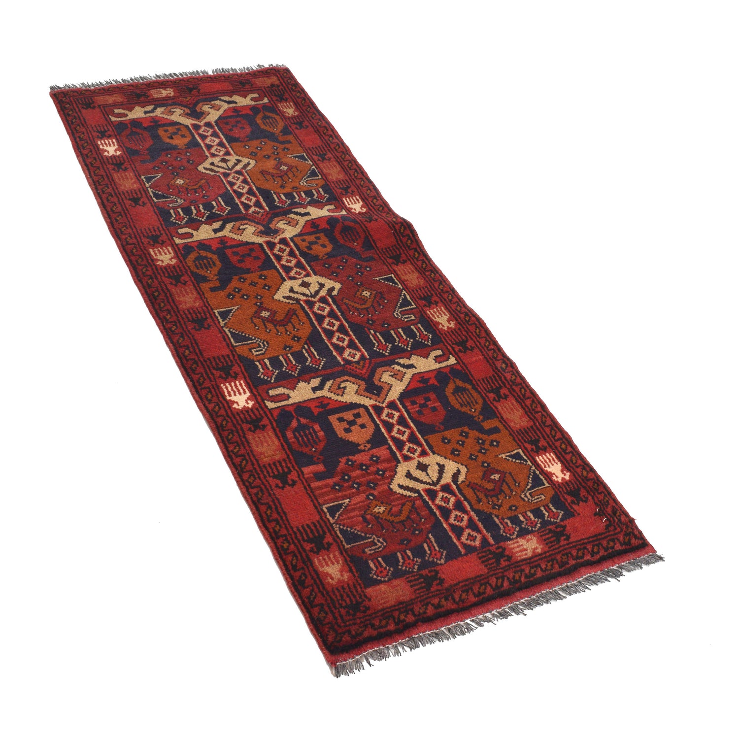 Khal Mohammadi Rug Handmade Red 5' Runner