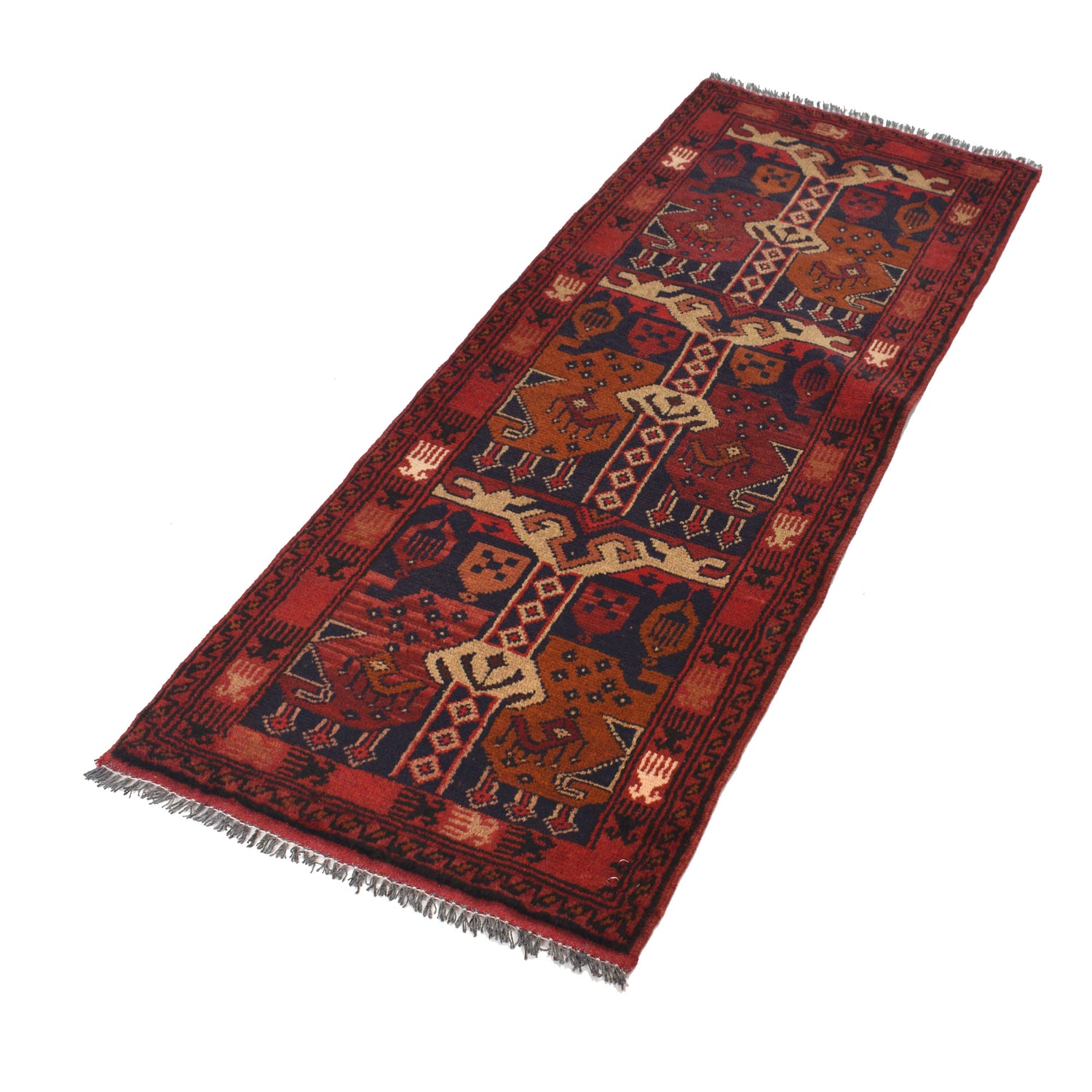 Khal Mohammadi Rug Handmade Red 5' Runner