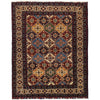 Oriental Area Rug Handmade Multi Geometric 4x7 ft