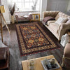 Oriental Area Rug Handmade Multi Geometric 4x7 ft
