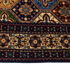 Oriental Area Rug Handmade Multi Geometric 4x7 ft