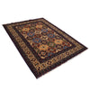 Oriental Area Rug Handmade Multi Geometric 4x7 ft