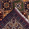 Oriental Area Rug Handmade Multi Geometric 4x7 ft