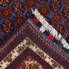 Khoja Roshnai Area Rug Handmade Navy Blue Floral 3x5 ft