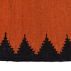 Table Sheet Area Rug Runner Handmade Orange Curvilinear 5'