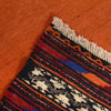 Table Sheet Area Rug Runner Handmade Orange Curvilinear 5'