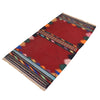 Table Sheet Area Rug Runner Handmade Multi Curvilinear 5'