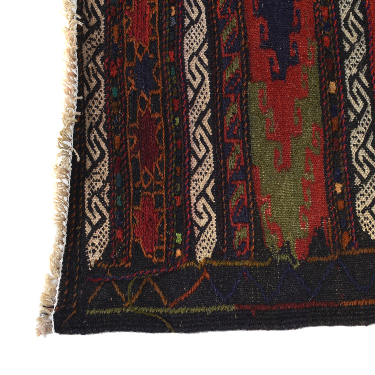 Table Sheet Area Rug Runner Handmade Multi Curvilinear 5'