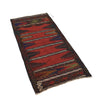 Table Sheet Area Rug Runner Handmade Multi Curvilinear 5'