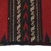Table Sheet Area Rug Runner Handmade Red Curvilinear 5'
