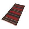 Table Sheet Area Rug Runner Handmade Red Curvilinear 5'