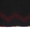 Table Sheet Runner Rug Handmade Black Curvilinear 5' Runner