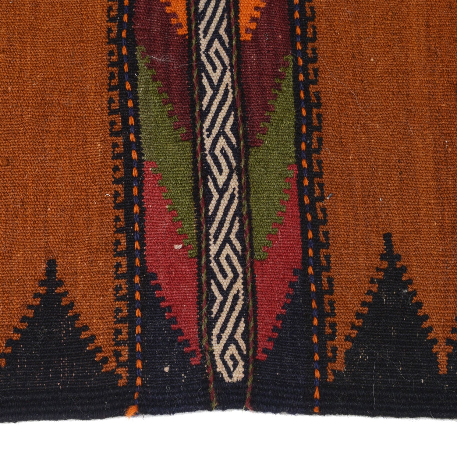 Table Sheet Runner Handmade Brown Curvilinear 5' Runner