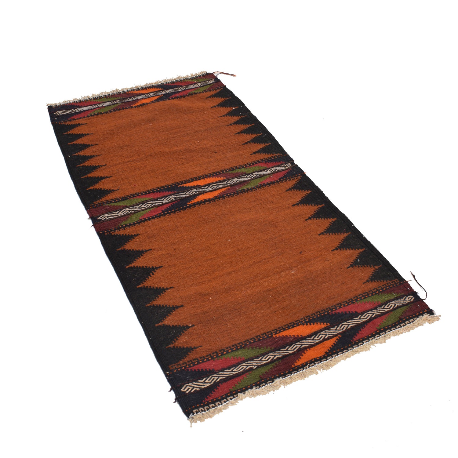 Table Sheet Runner Handmade Brown Curvilinear 5' Runner