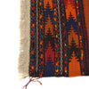 Table Sheet Area Rug Runner Handmade Brown Curvilinear 5'