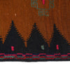 Table Sheet Runner Handmade Brown Curvilinear 4' Runner