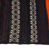 Table Sheet Area Rug Runner Handmade Orange Curvilinear 4'