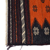 Table Sheet Area Rug Runner Handmade Orange Curvilinear 4'