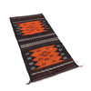 Table Sheet Area Rug Runner Handmade Orange Curvilinear 4'