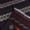 Table Sheet Area Rug Runner Handmade Orange Curvilinear 4'