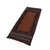 Table Sheet Runner Handmade Brown Curvilinear 5' Runner
