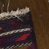Table Sheet Runner Rug Handmade Brown Curvilinear 5' Runner