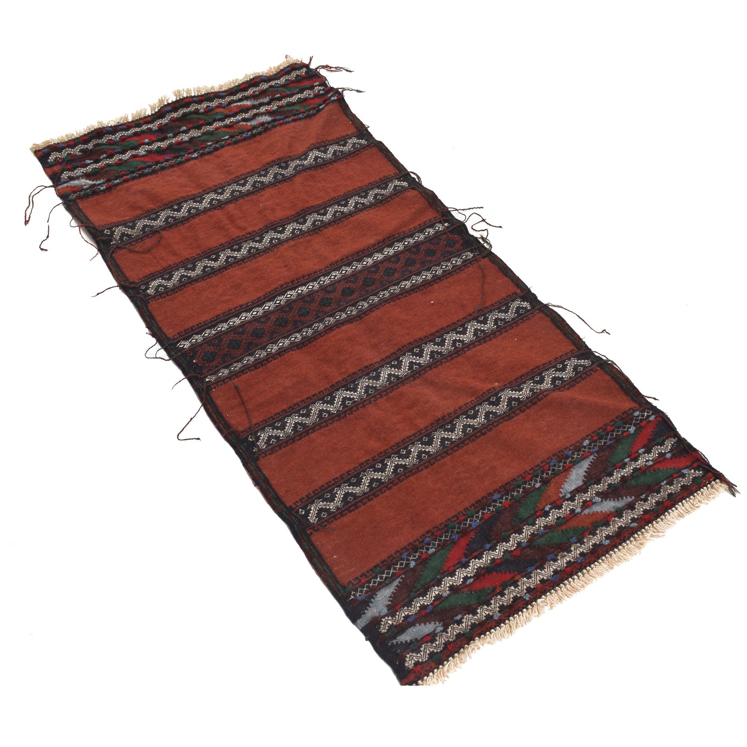 Table Sheet Runner Handmade Maroon Curvilinear 4' Runner