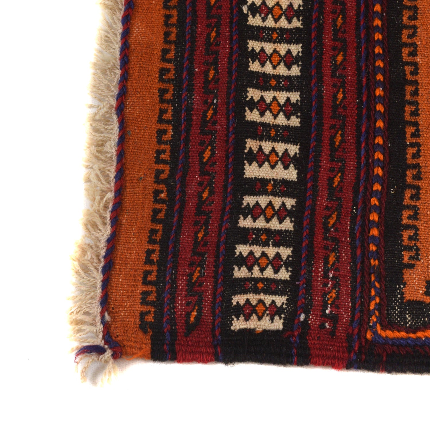 Table Sheet Area Rug Runner Handmade Brown Curvilinear 4'