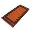 Table Sheet Area Rug Runner Handmade Brown Curvilinear 4'