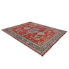 Heriz Area Rug Handmade Red Medallion 10x14 ft