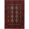 Oriental Area Rug Handmade Multi Geometric 7x10 ft
