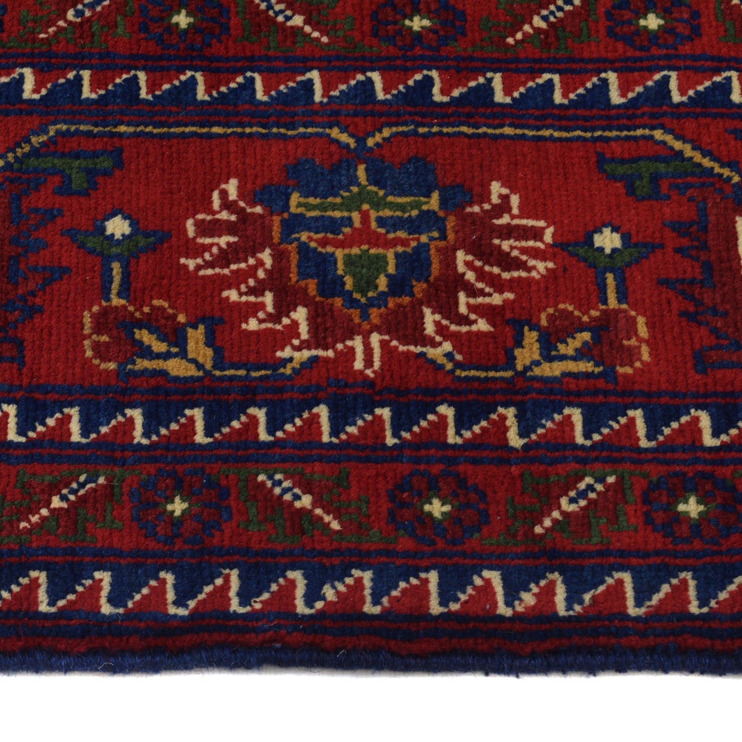 Oriental Area Rug Handmade Multi Geometric 7x10 ft