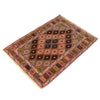 Nakhunak Kilim Area Rug Handmade Multi Geometric 2x4 ft