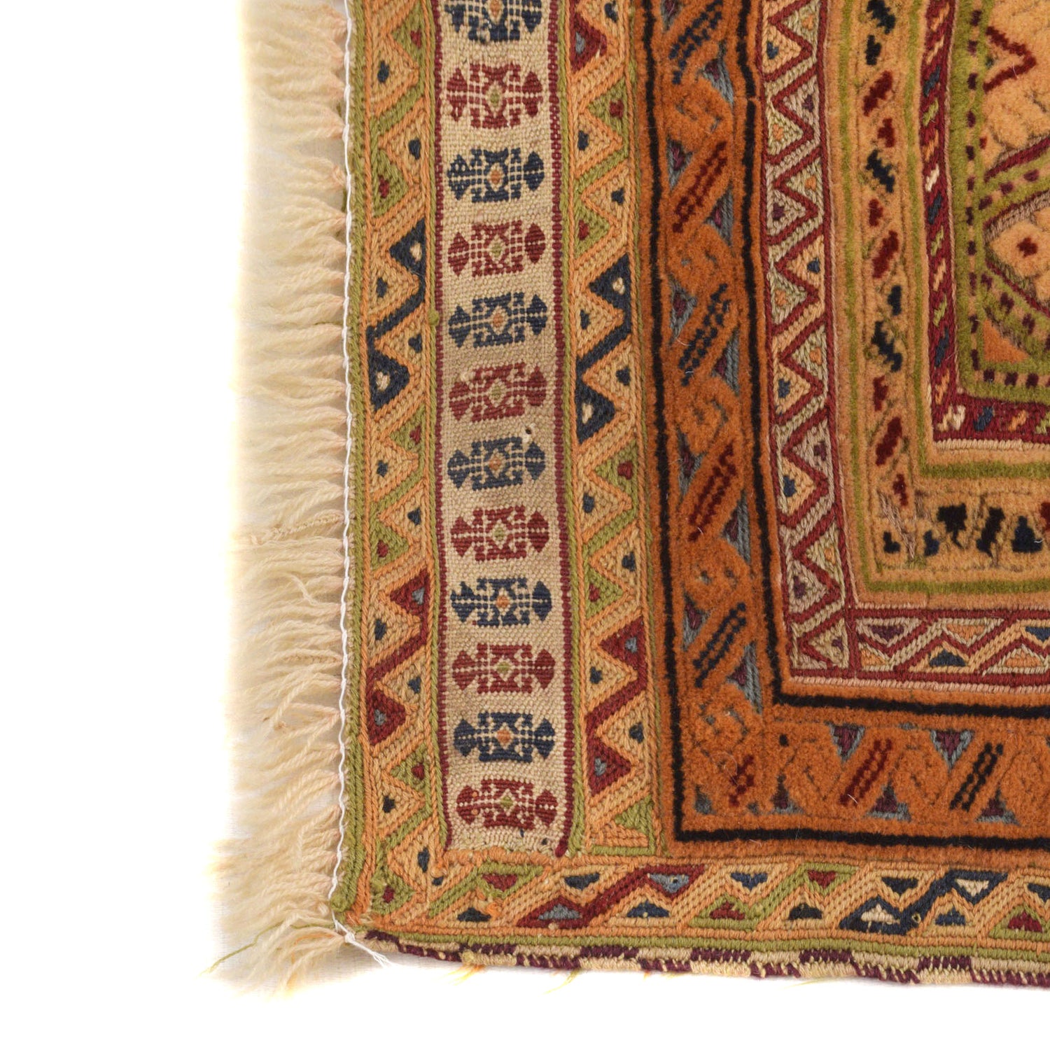 Nakhunak Kilim Area Rug Handmade Multi Geometric 2x4 ft