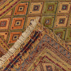 Nakhunak Kilim Area Rug Handmade Multi Geometric 2x4 ft