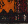 Table Sheet Area Rug Runner Handmade Orange Curvilinear 5'