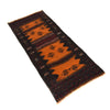 Table Sheet Area Rug Runner Handmade Orange Curvilinear 5'