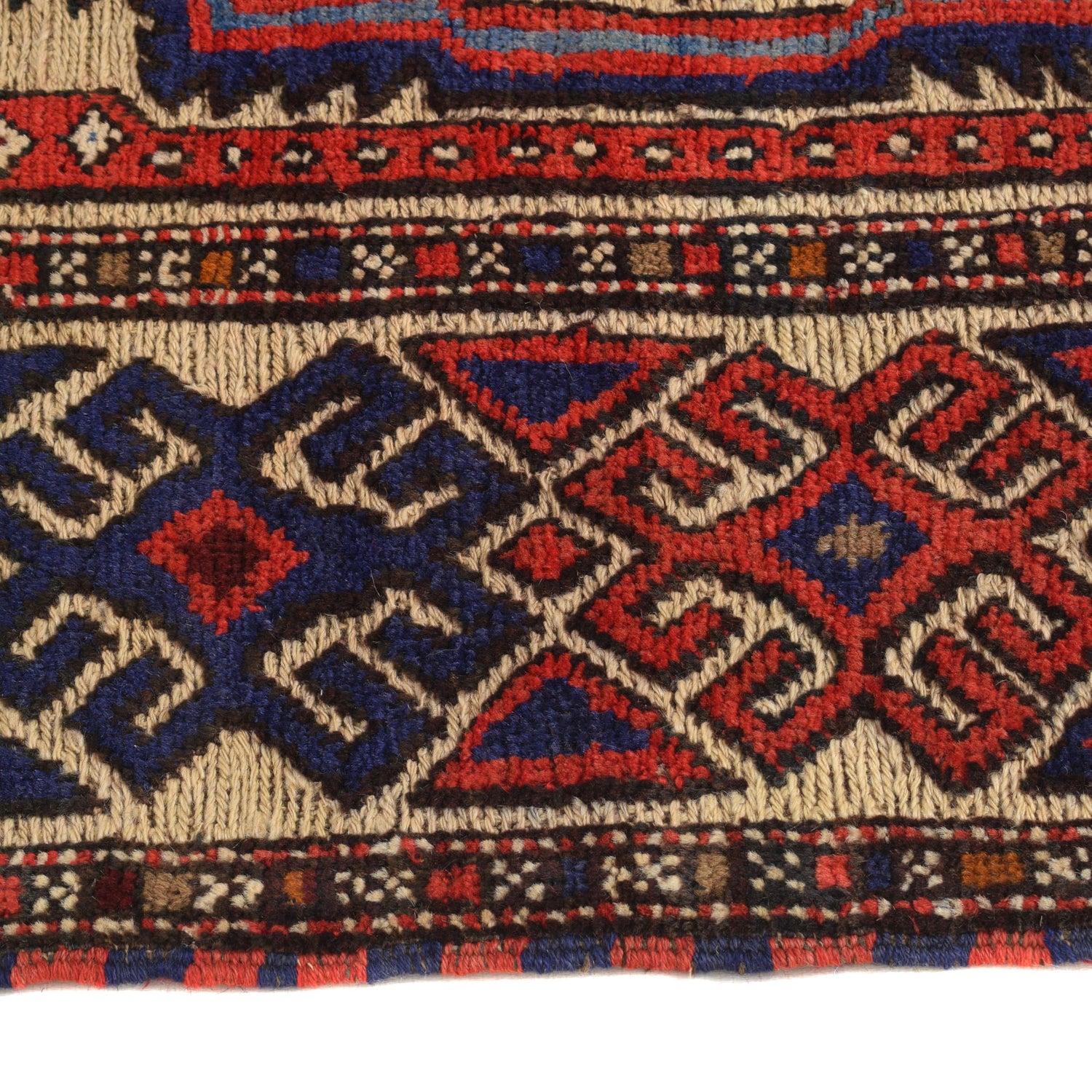 Barjasta Area Rug Handmade Beige Floral 4x6 ft