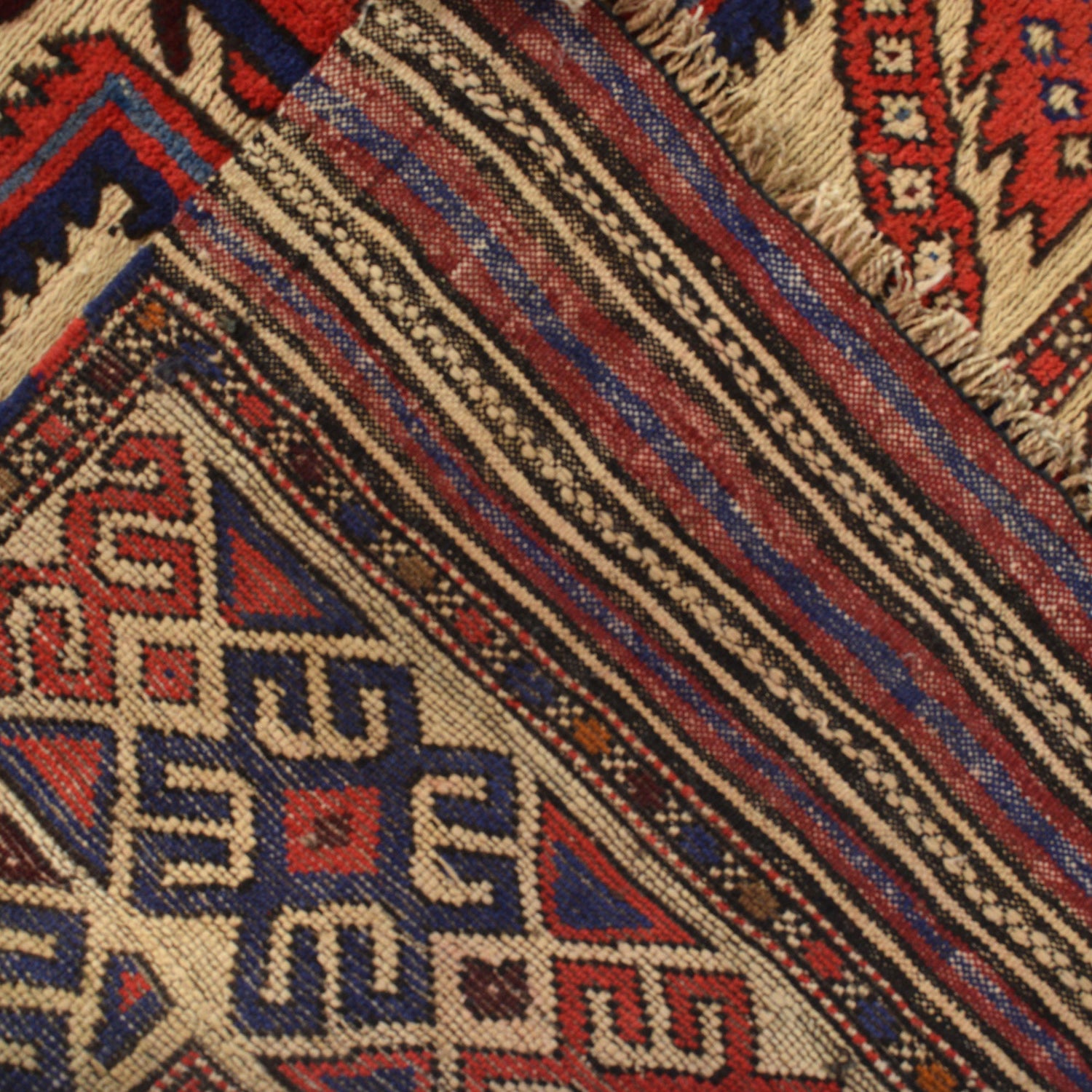 Barjasta Area Rug Handmade Beige Floral 4x6 ft