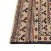 Soumak Kilim Area Rug Handmade White Pictorial 4x6 ft
