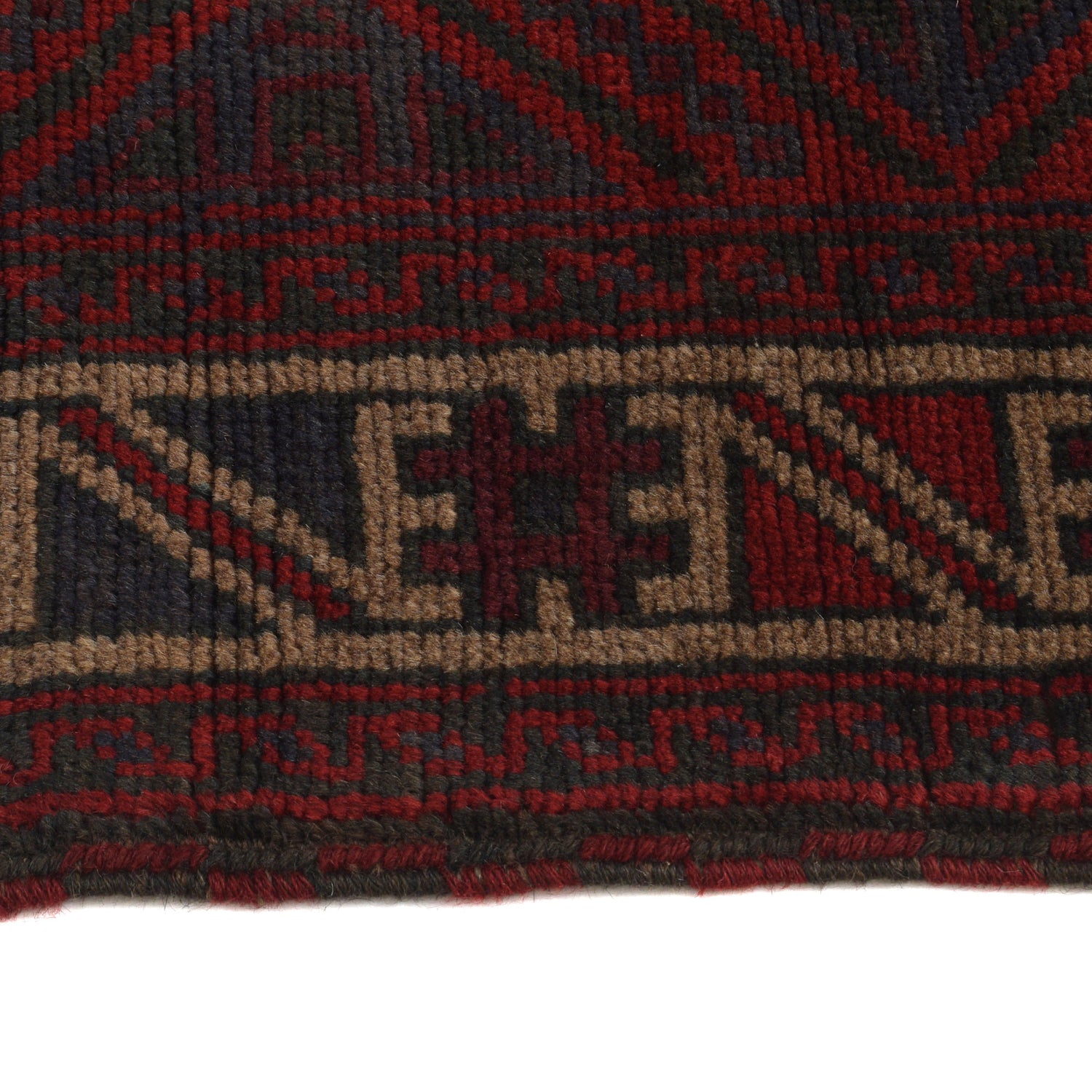 Baluchi Rug Handmade Multi Geometric 4x7 ft