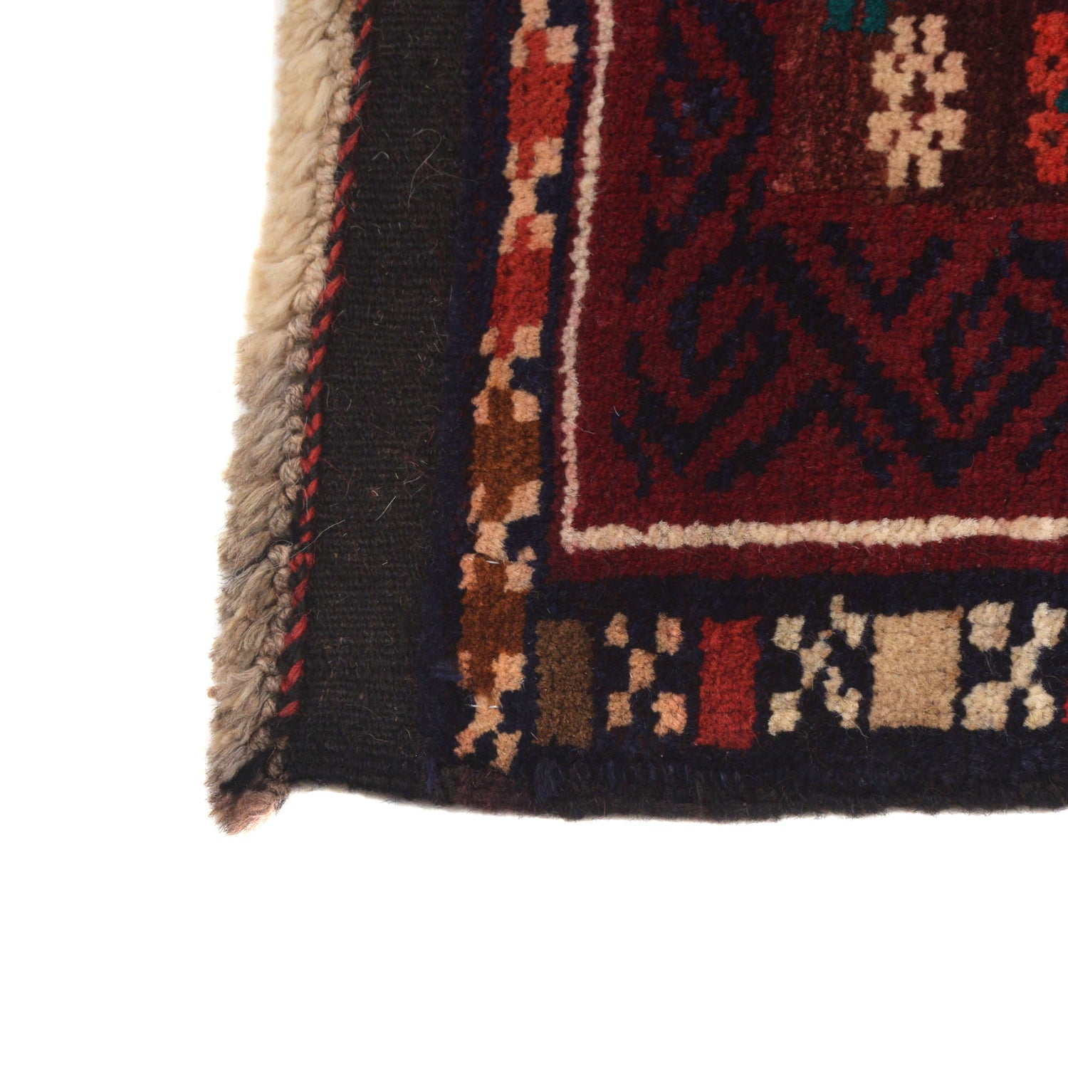 Baluchi Rug Handmade Multi Geometric 4x6 ft