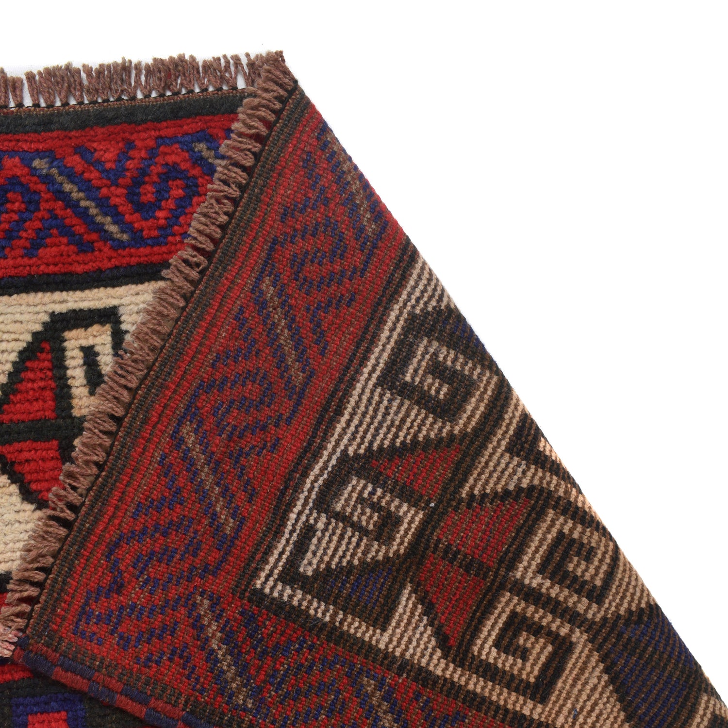 Baluchi Rug Handmade Multi Geometric 5x8 ft