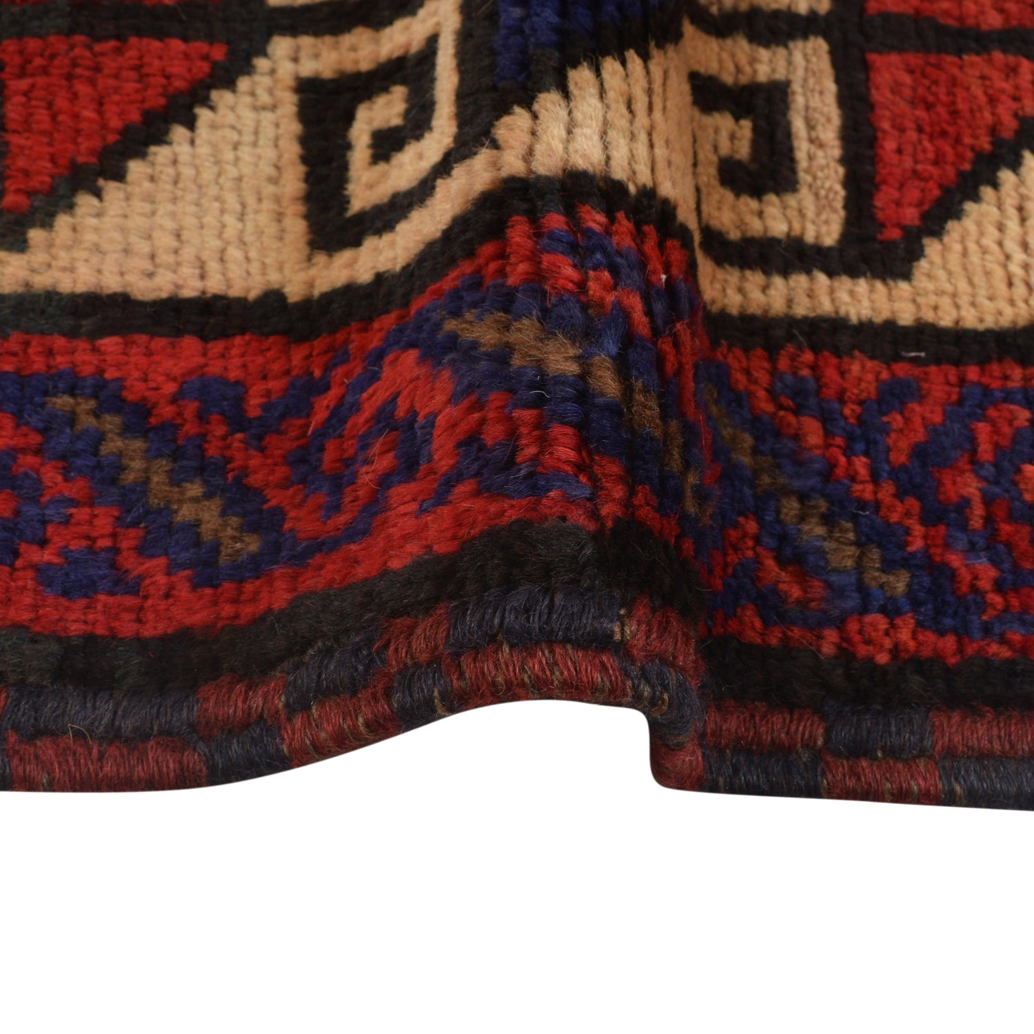 Baluchi Rug Handmade Multi Geometric 5x8 ft