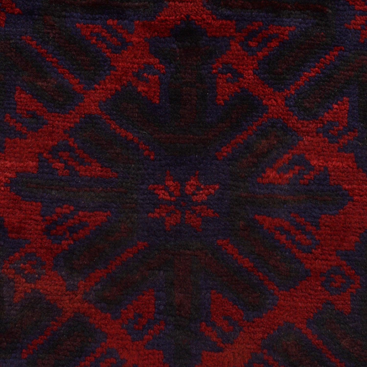 Baluchi Rug Handmade Red Geometric 6x9 ft