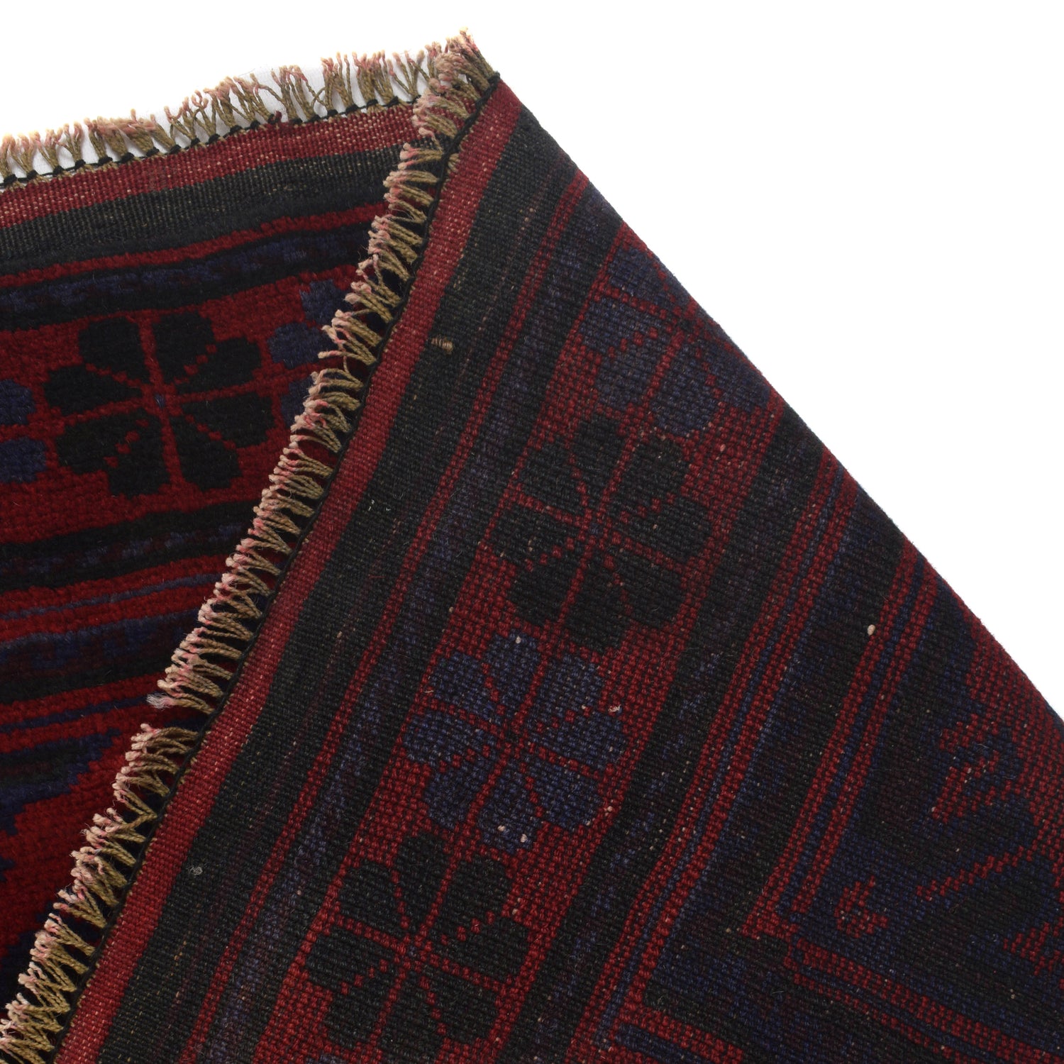 Baluchi Rug Handmade Red Geometric 6x9 ft
